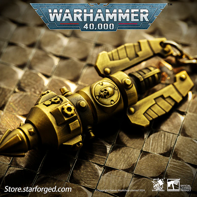 Starforged Warhammer 40K Warhammer II Deep Strike Beacon Game Peripheral Alloy Keychain Christmas Gifts - Image 6
