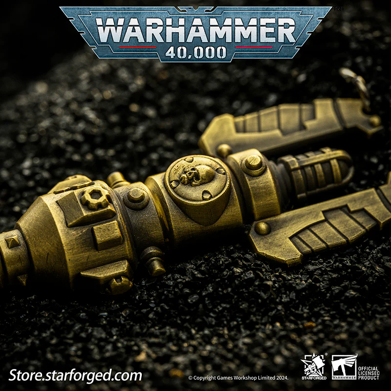 Starforged Warhammer 40K Warhammer II Deep Strike Beacon Game Peripheral Alloy Keychain Christmas Gifts - Image 7