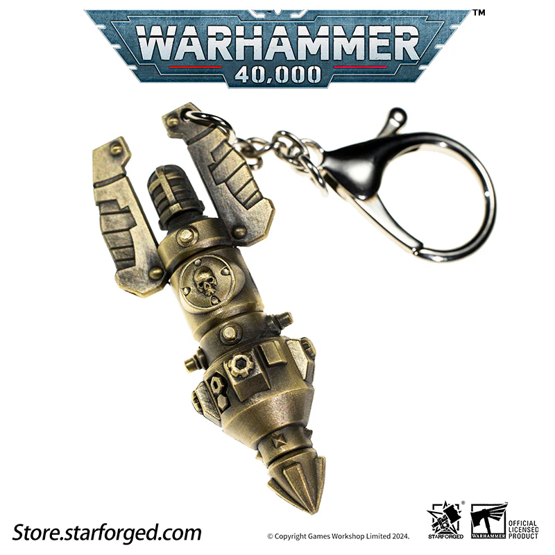 Starforged Warhammer 40K Warhammer II Deep Strike Beacon Game Peripheral Alloy Keychain Christmas Gifts - Image 9