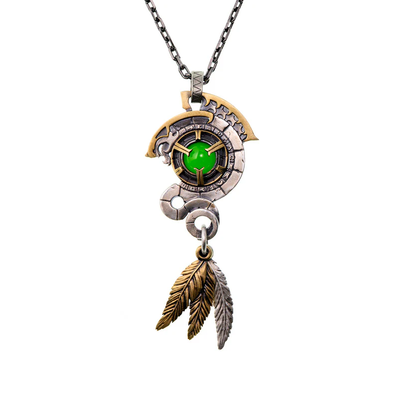 Starforged Warhammer Age of Sigmar Seraphon Astrolith Men's Green Gemstone Necklace Accessories 2024 New Gift - Image 3