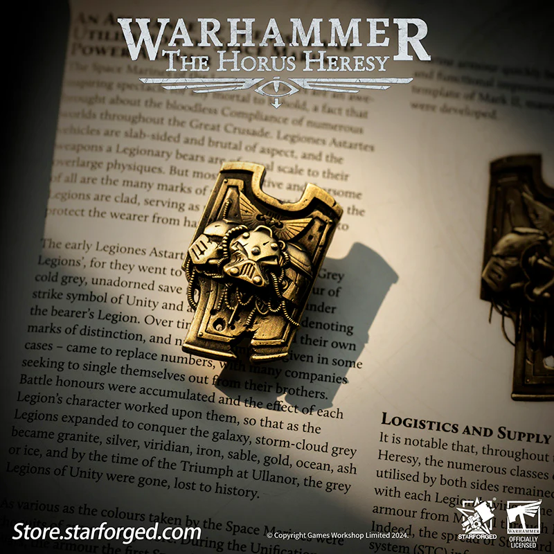 Starforged Warhammer Horus Heresy Burning Galaxy Legion Insignia Pin Badge Brooch 30K Men's Jewelry - Image 13