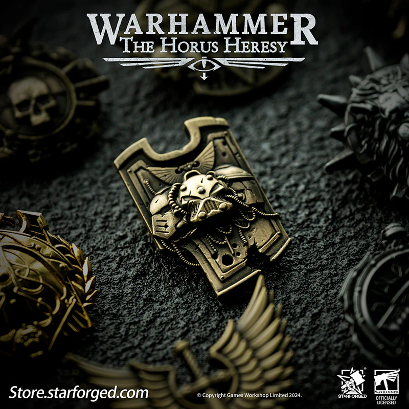 Starforged Warhammer Horus Heresy Burning Galaxy Legion Insignia Pin Badge Brooch 30K Men's Jewelry - Image 3