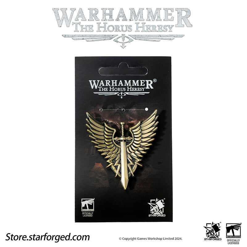 Starforged Warhammer Horus Heresy Burning Galaxy Legion Insignia Pin Badge Brooch 30K Men's Jewelry - Image 33