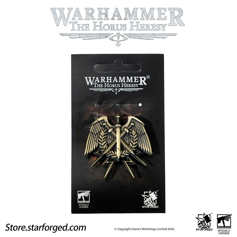 Starforged Warhammer Horus Heresy Burning Galaxy Legion Insignia Pin Badge Brooch 30K Men's Jewelry - Image 39