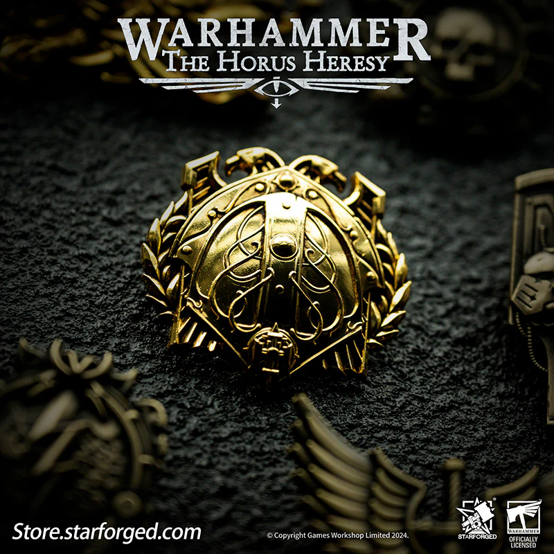 Starforged Warhammer Horus Heresy Burning Galaxy Legion Insignia Pin Badge Brooch 30K Men's Jewelry - Image 4