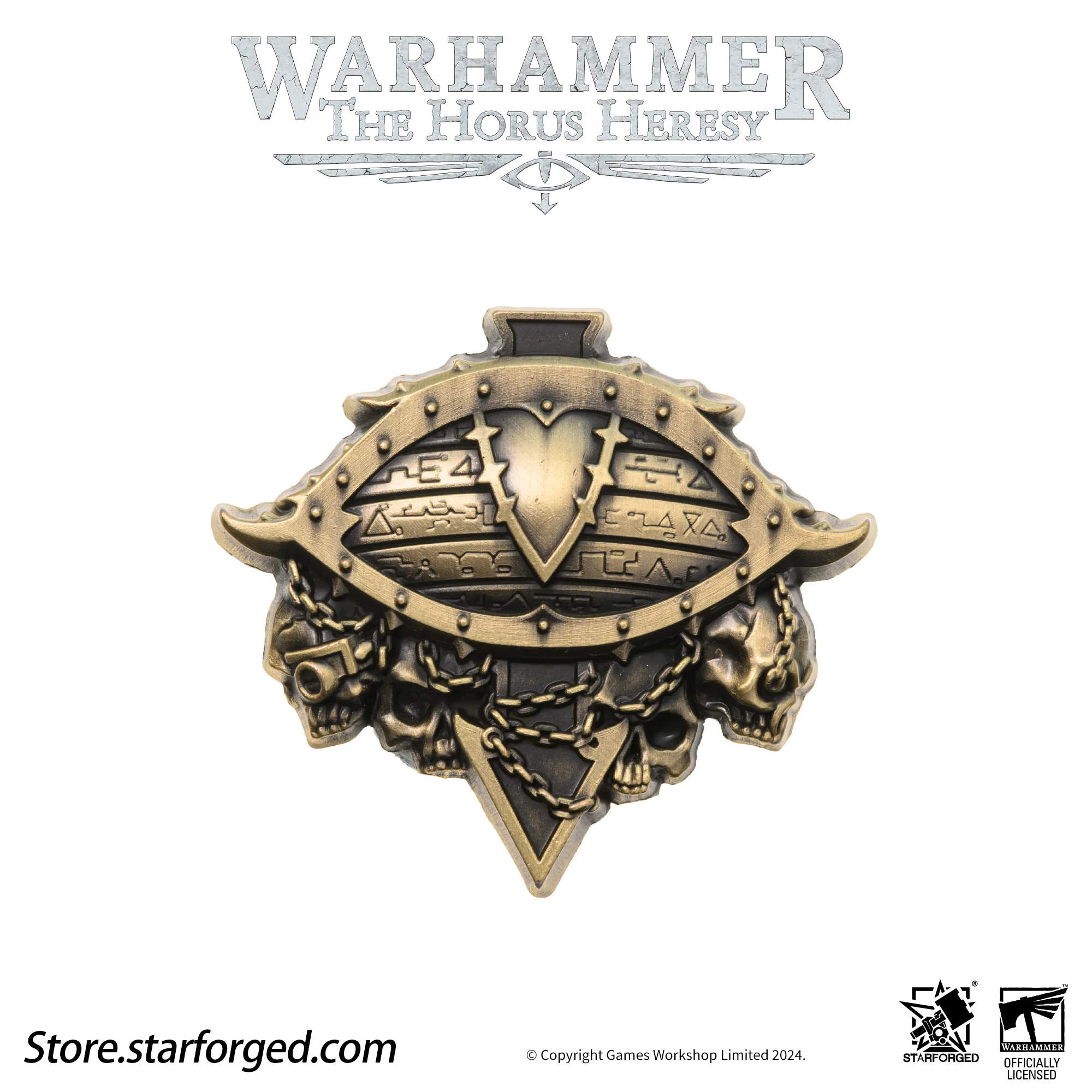 Starforged Warhammer Horus Heresy Burning Galaxy Legion Insignia Pin Badge Brooch 30K Men's Jewelry - Image 43