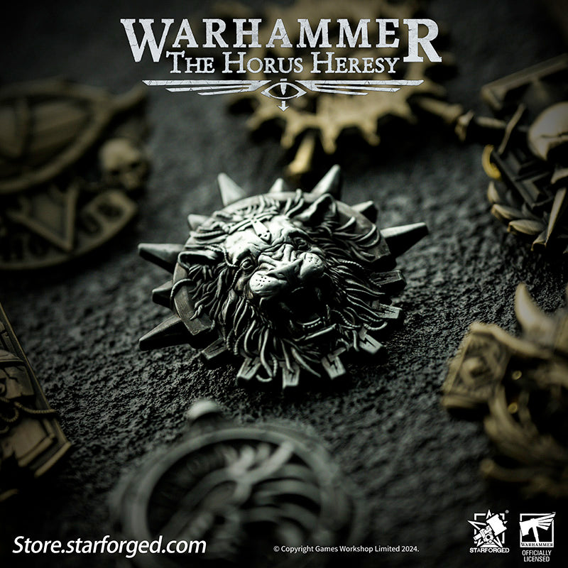 Starforged Warhammer Horus Heresy Burning Galaxy Legion Insignia Pin Badge Brooch 30K Men's Jewelry - Image 5