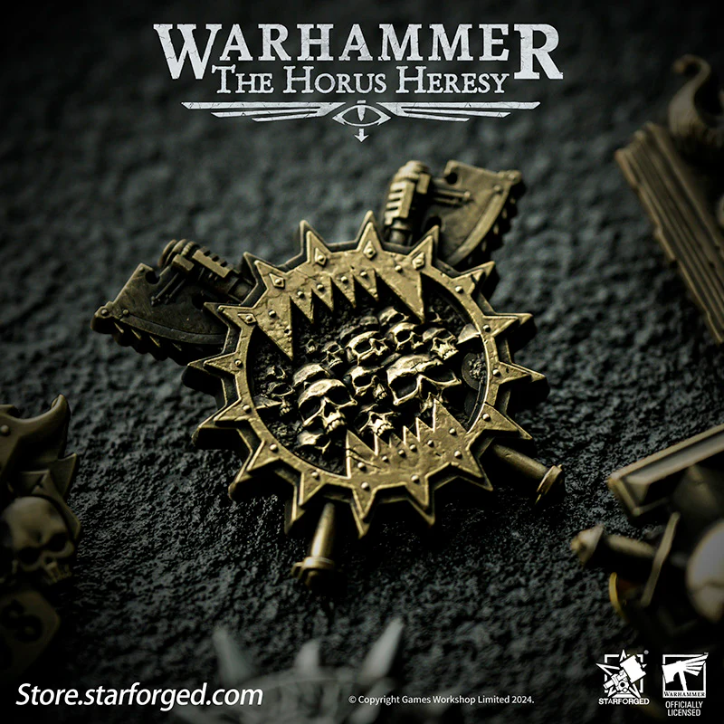 Starforged Warhammer Horus Heresy Burning Galaxy Legion Insignia Pin Badge Brooch 30K Men's Jewelry - Image 6
