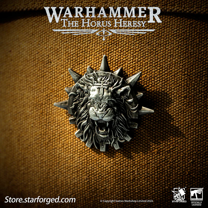 Starforged Warhammer Horus Heresy Burning Galaxy Legion Insignia Pin Badge Brooch 30K Men's Jewelry - Image 9