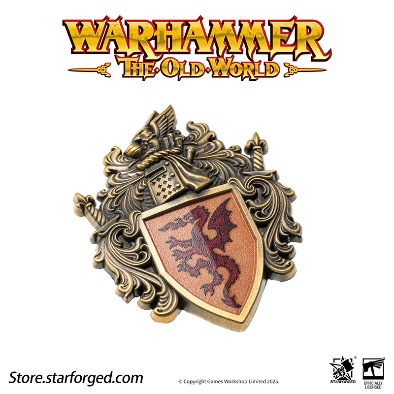 Starforged Warhammer Old World Ducal Shield of Bretonnia Faction Banner Badge - Image 14