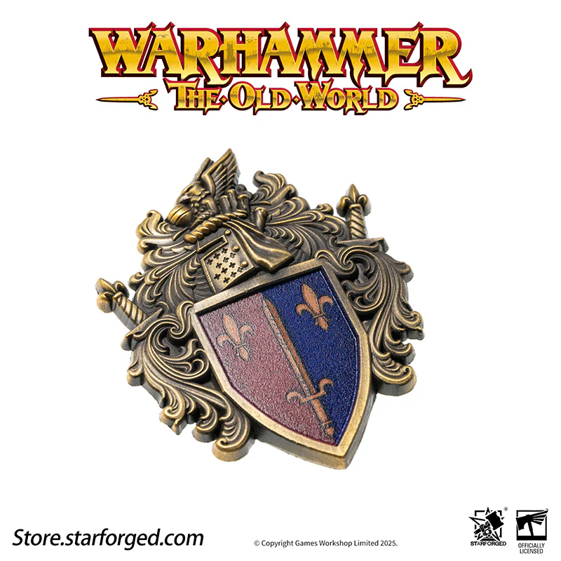 Starforged Warhammer Old World Ducal Shield of Bretonnia Faction Banner Badge - Image 17