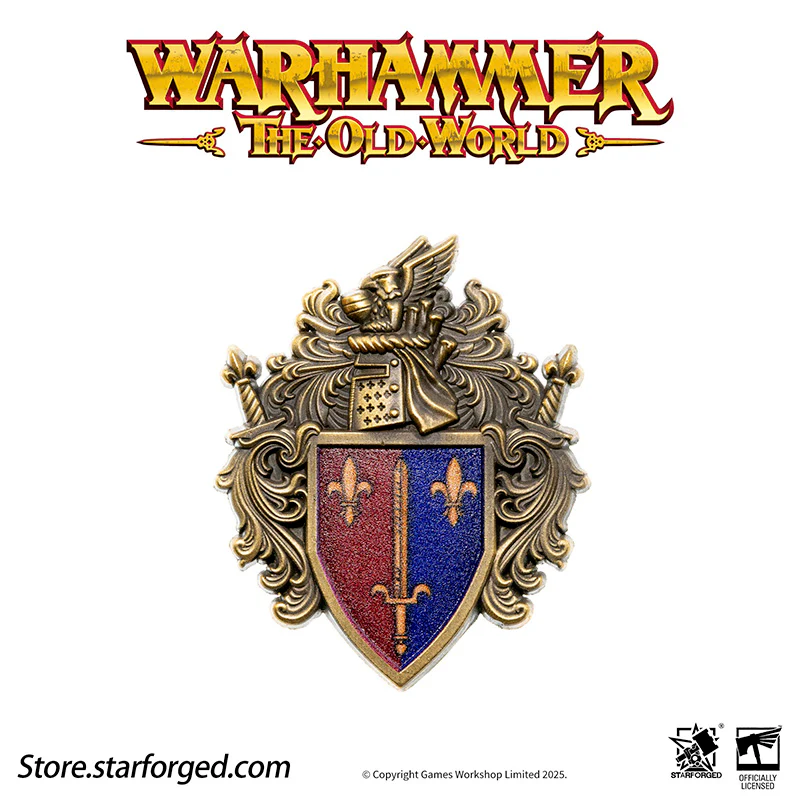 Starforged Warhammer Old World Ducal Shield of Bretonnia Faction Banner Badge - Image 18