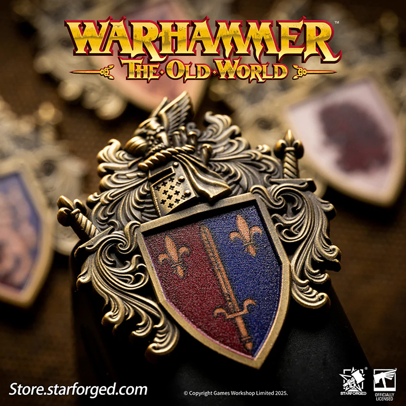 Starforged Warhammer Old World Ducal Shield of Bretonnia Faction Banner Badge - Image 2