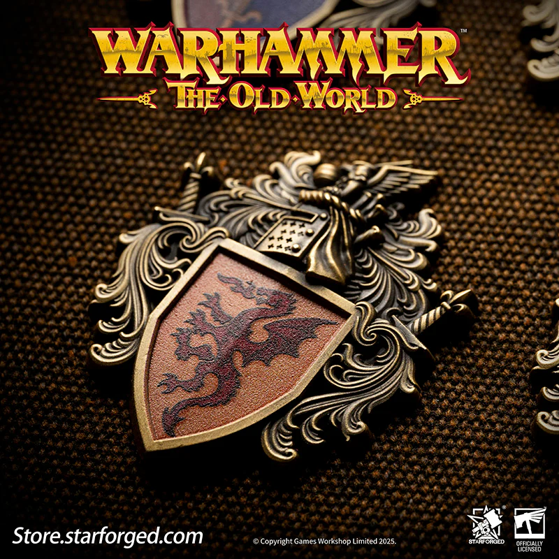 Starforged Warhammer Old World Ducal Shield of Bretonnia Faction Banner Badge - Image 3