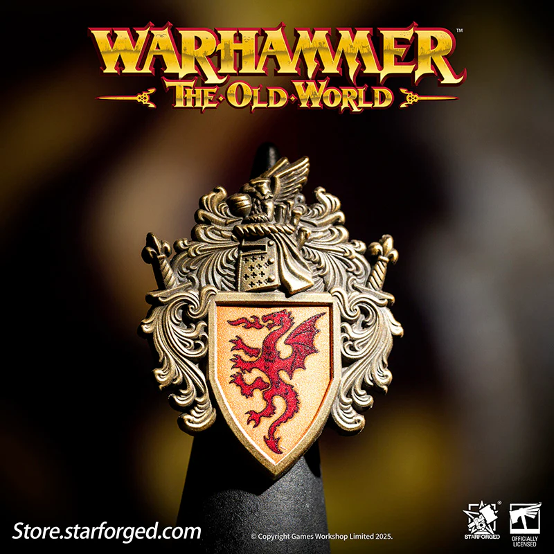 Starforged Warhammer Old World Ducal Shield of Bretonnia Faction Banner Badge - Image 5
