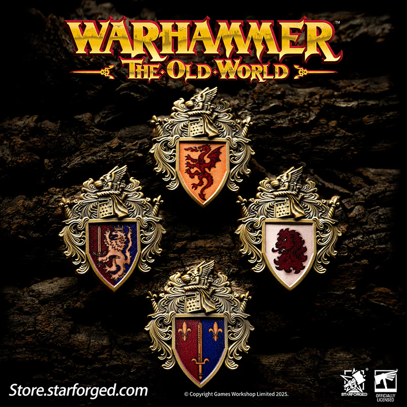 Starforged Warhammer Old World Ducal Shield of Bretonnia Faction Banner Badge - Image 7