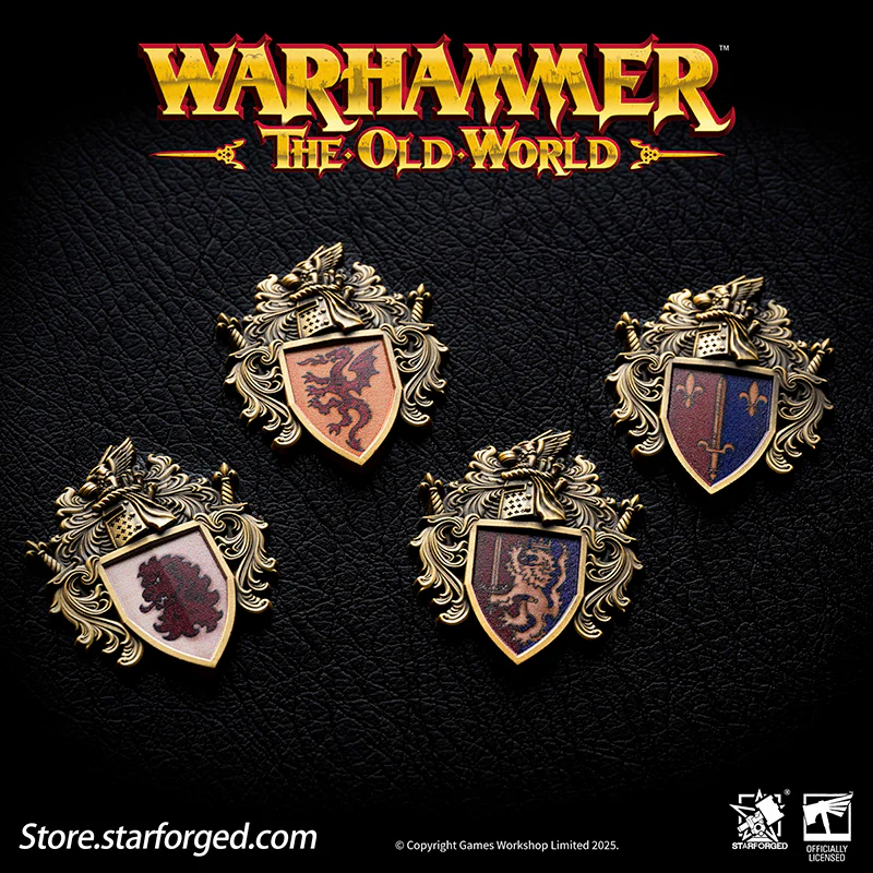Starforged Warhammer Old World Ducal Shield of Bretonnia Faction Banner Badge - Image 8