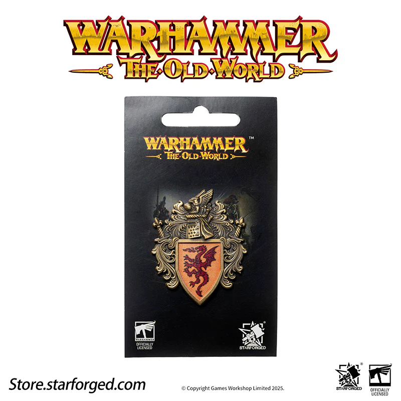 Starforged Warhammer Old World Ducal Shield of Bretonnia Faction Banner Badge - Image 9