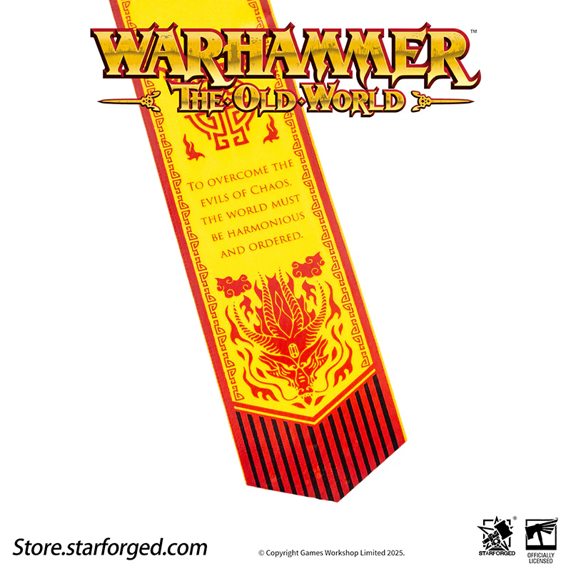 Starforged Warhammer The Old World Warhammer Fantasy Banner of Grand Cathay Brooch Seal Badge - Image 10