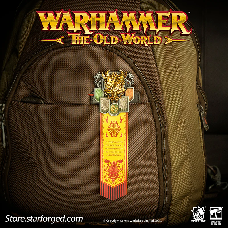 Starforged Warhammer The Old World Warhammer Fantasy Banner of Grand Cathay Brooch Seal Badge - Image 5