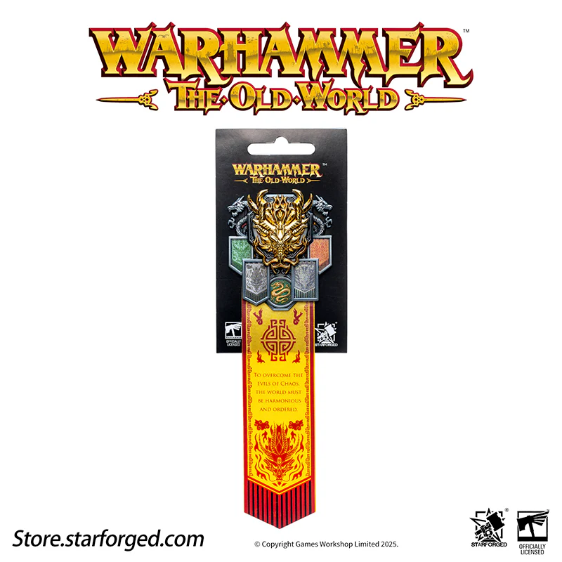 Starforged Warhammer The Old World Warhammer Fantasy Banner of Grand Cathay Brooch Seal Badge - Image 8