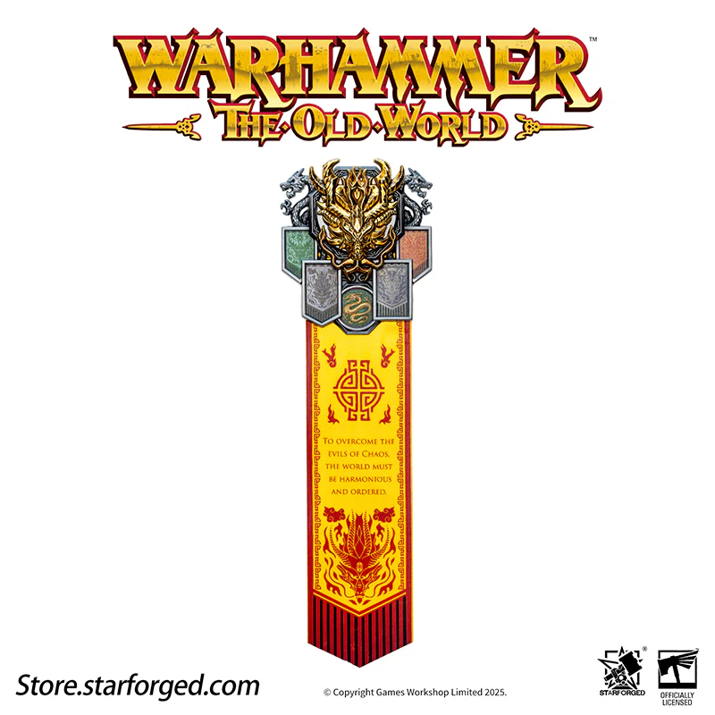 Starforged Warhammer The Old World Warhammer Fantasy Banner of Grand Cathay Brooch Seal Badge - Image 9