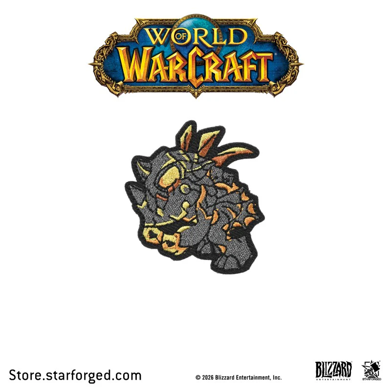 Starforged World of Warcraft Azmerloth Murloc World T-Shirt Velcro Patch Game Merchandise Clothes Officially Authorized - Image 12