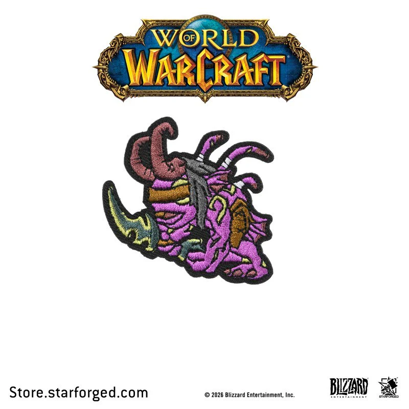 Starforged World of Warcraft Azmerloth Murloc World T-Shirt Velcro Patch Game Merchandise Clothes Officially Authorized - Image 17
