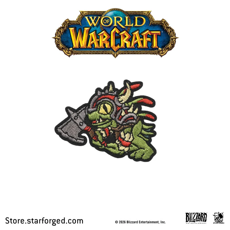 Starforged World of Warcraft Azmerloth Murloc World T-Shirt Velcro Patch Game Merchandise Clothes Officially Authorized - Image 7