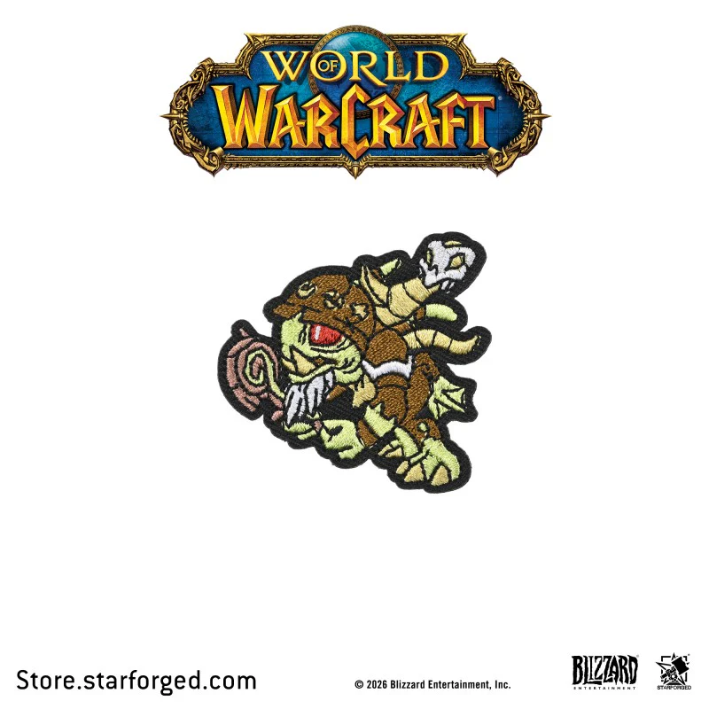 Starforged World of Warcraft Azmerloth Murloc World T-Shirt Velcro Patch Game Merchandise Clothes Officially Authorized - Image 9