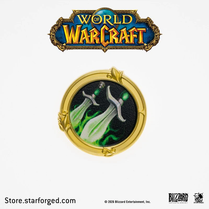 Starforged World of Warcraft Class Metal Badges Men's Fashion Jewelry Officially Authorized - Image 18