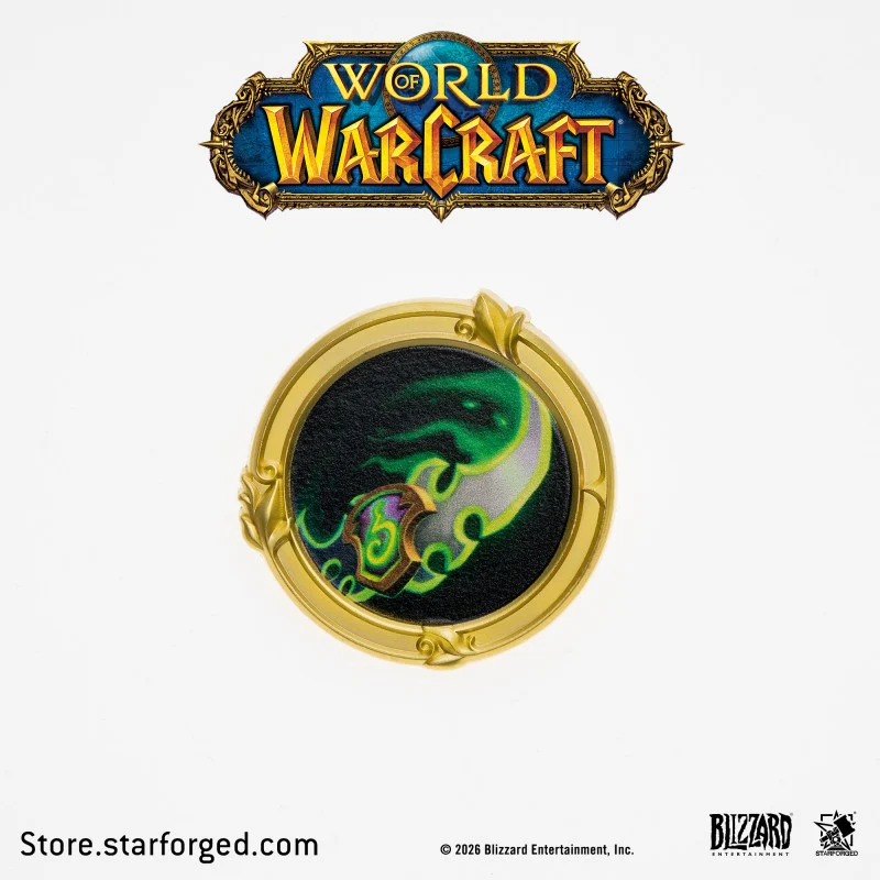 Starforged World of Warcraft Class Metal Badges Men's Fashion Jewelry Officially Authorized - Image 19