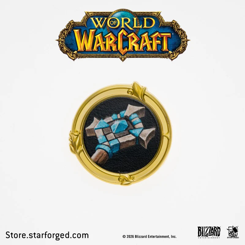 Starforged World of Warcraft Class Metal Badges Men's Fashion Jewelry Officially Authorized - Image 25