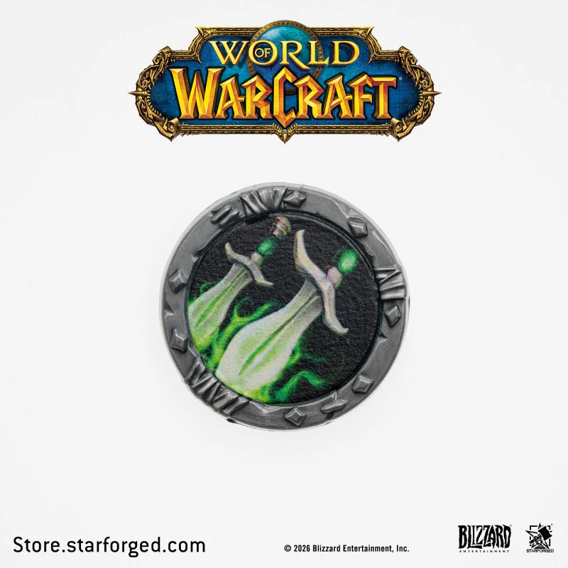 Starforged World of Warcraft Class Metal Badges Men's Fashion Jewelry Officially Authorized - Image 4