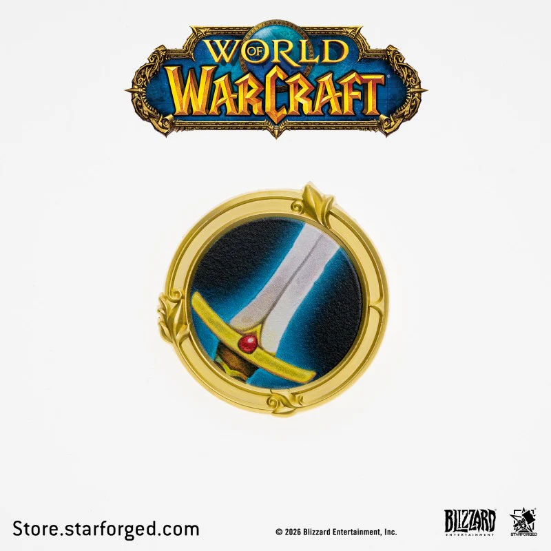 Starforged World of Warcraft Class Metal Badges Men's Fashion Jewelry Officially Authorized - Image 5