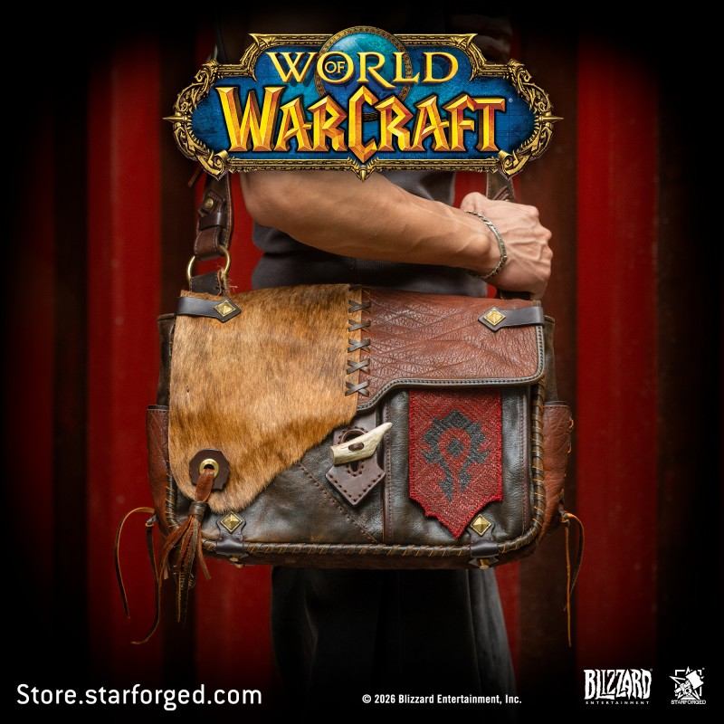 Starforged World of Warcraft Horde Warsong Crossbody Bag Men's Fashion Accessories Officially Authorized - Image 3