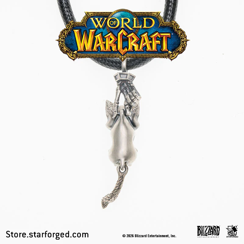 Starforged World of Warcraft Mr.Bigglesworth Necklace Men's Fashion Jewelry Officially Authorized - Image 4
