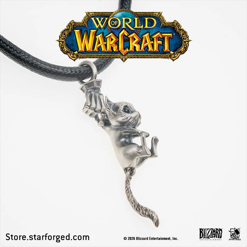 Starforged World of Warcraft Mr.Bigglesworth Necklace Men's Fashion Jewelry Officially Authorized - Image 5