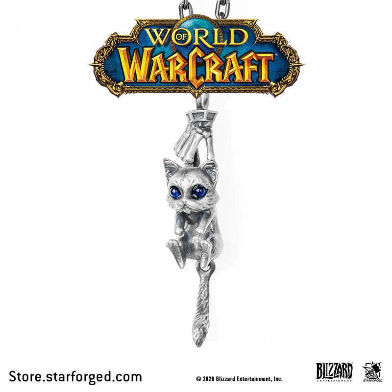 Starforged World of Warcraft Mr.Bigglesworth Necklace Men's Fashion Jewelry Officially Authorized - Image 6