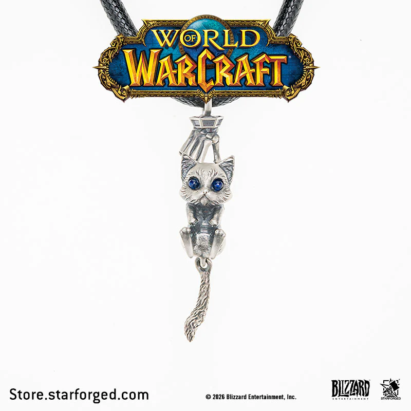 Starforged World of Warcraft Mr.Bigglesworth Necklace Men's Fashion Jewelry Officially Authorized - Image 7