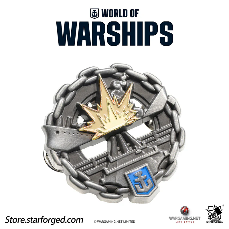 Starforged World of Warships Achievements Commemorative Pin Brooch Badge Game Peripherals Wargaming License - Image 13