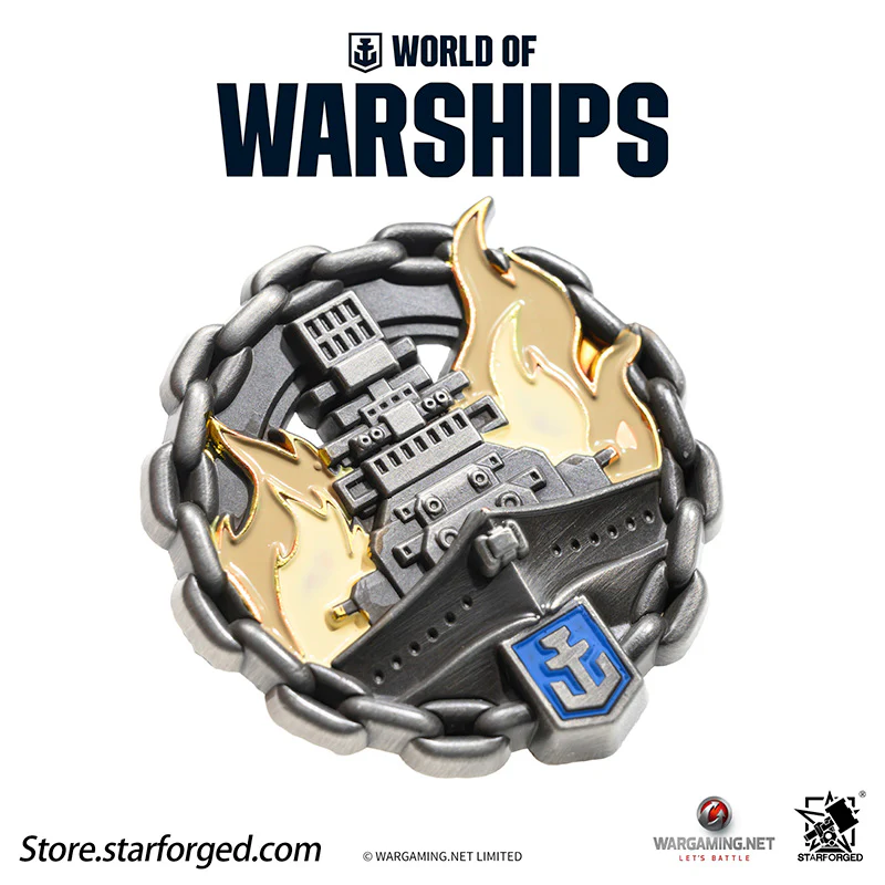 Starforged World of Warships Achievements Commemorative Pin Brooch Badge Game Peripherals Wargaming License - Image 18