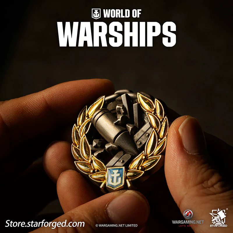 Starforged World of Warships Achievements Commemorative Pin Brooch Badge Game Peripherals Wargaming License - Image 3
