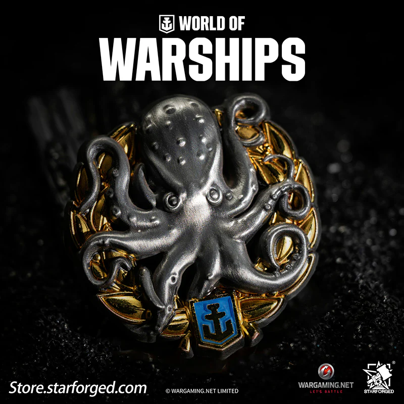 Starforged World of Warships Achievements Commemorative Pin Brooch Badge Game Peripherals Wargaming License - Image 6
