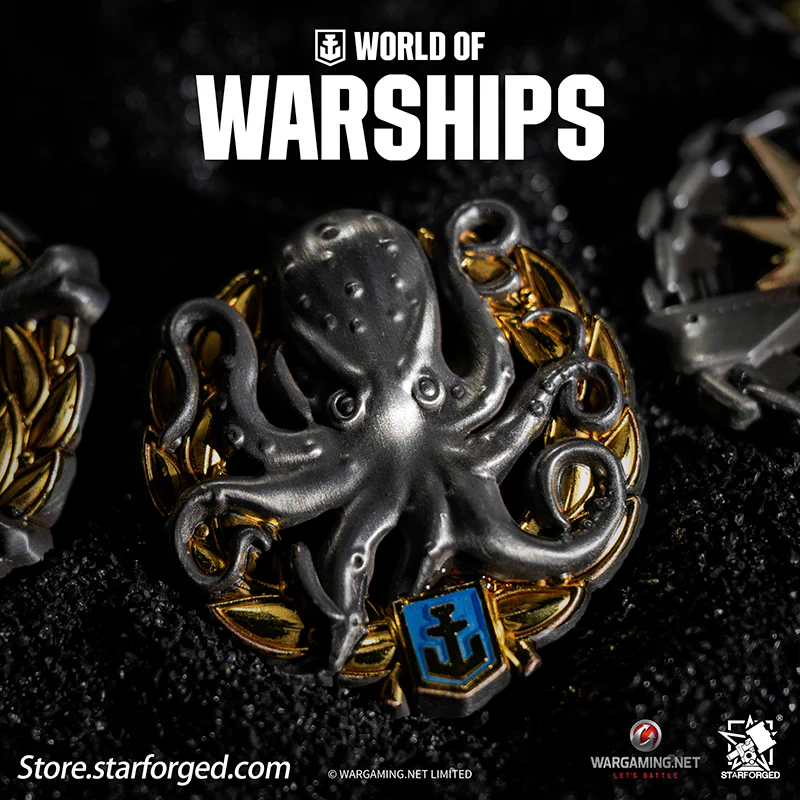 Starforged World of Warships Achievements Commemorative Pin Brooch Badge Game Peripherals Wargaming License - Image 8