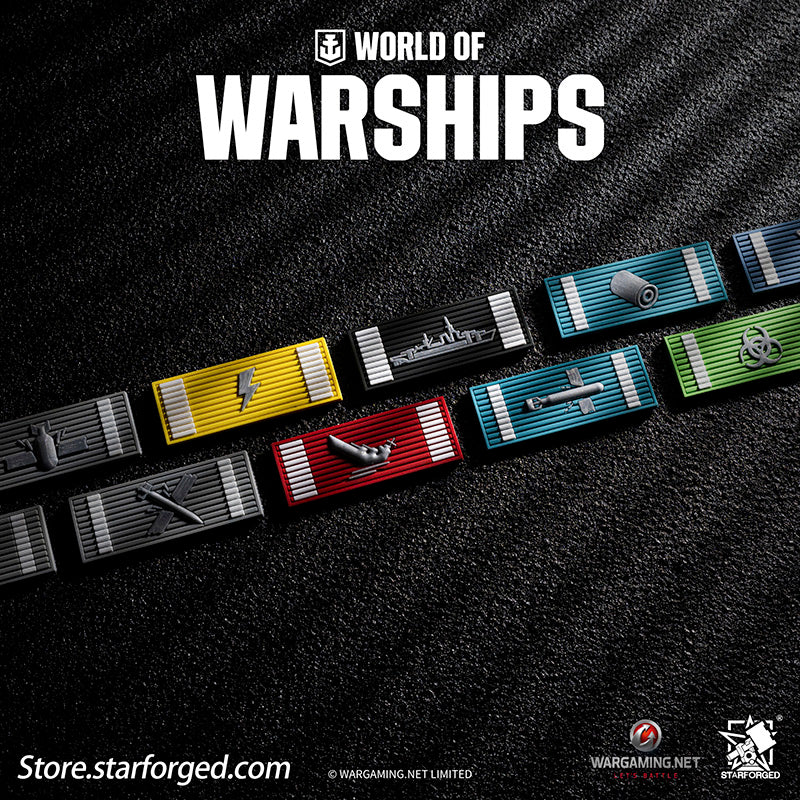 Starforged World of Warships Game Damage Counting Logo Velcro Men's Accessories Other - Image 3