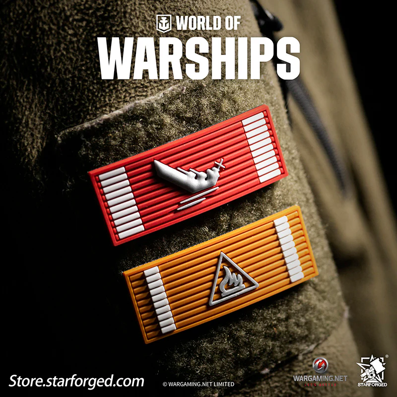 Starforged World of Warships Game Damage Counting Logo Velcro Men's Accessories Other - Image 4