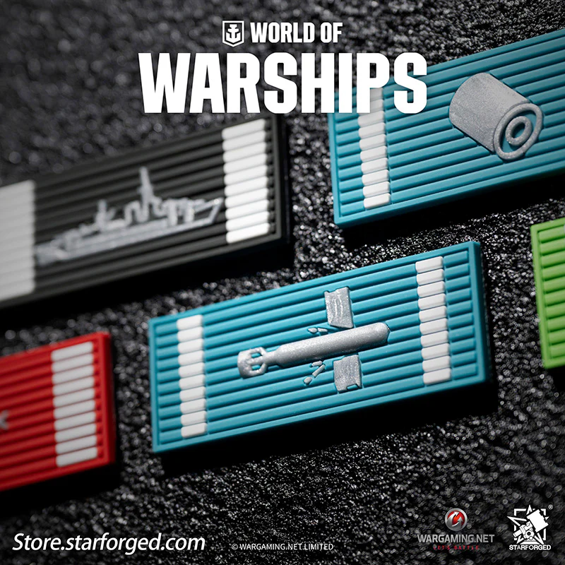 Starforged World of Warships Game Damage Counting Logo Velcro Men's Accessories Other - Image 7
