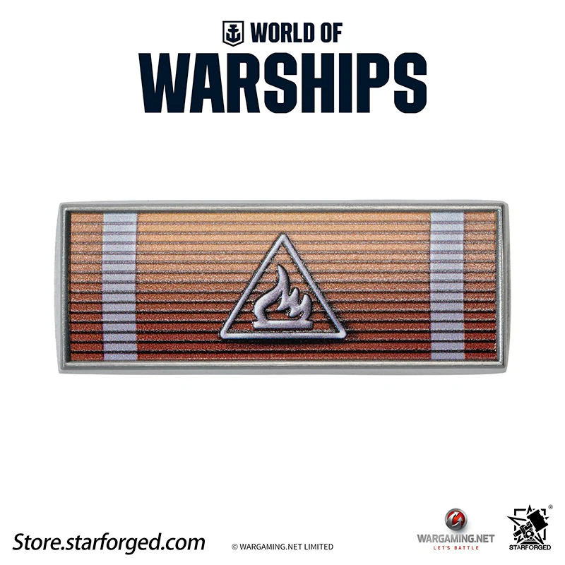 Starforged World of Warships Commendation Ribbon Game Damage Tokens Fridge Magnets & Pin Brooch Wargaming License Other - Image 9