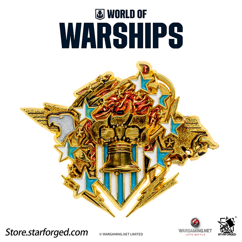 Starforged World of Warships Metal Badge Pin Brooch Badge Game Peripherals Wargaming License - Image 26
